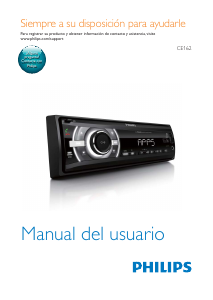 Manual de uso Philips CE162 Radio para coche