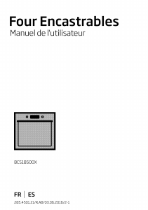 Manual de uso BEKO BCS 18500 X Horno