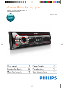 Manual Philips CEM2090 Car Radio