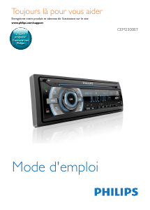 Mode d’emploi Philips CEM2300BT Autoradio