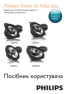 Посібник Philips CSP415 Автомобільний динамік