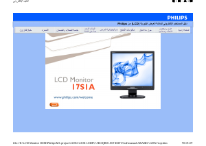 Manual Philips 17S1A LCD Monitor