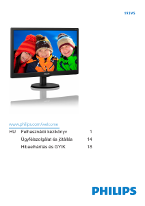 Használati útmutató Philips 193V5 LCD-monitor