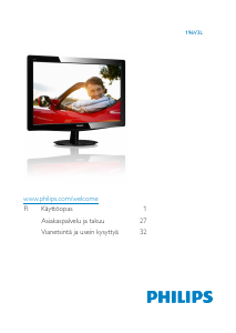 Käyttöohje Philips 196V3L Nestekidenäyttö