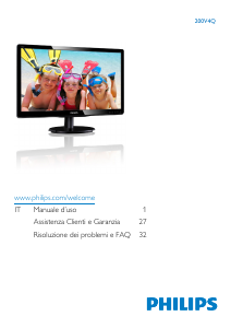 Manuale Philips 200V4 Monitor LCD