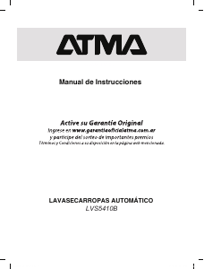 Manual de uso Atma LVS5410B Lavasecadora