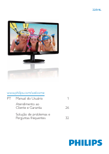 Manual Philips 220V4L Monitor LCD