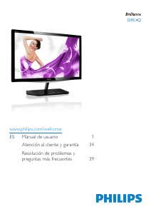 Manual de uso Philips 229C4Q Monitor de LCD