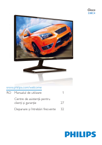 Manual Philips 238C4 Monitor LCD