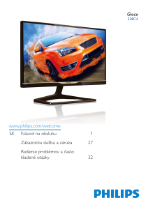Návod Philips 238C4 LCD monitor
