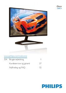 Brugsanvisning Philips 238C4 LCD-skærm