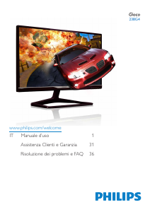 Manuale Philips 238G4 Monitor LCD