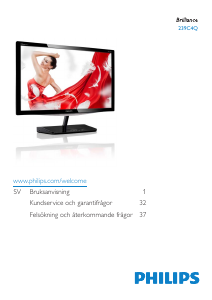 Bruksanvisning Philips 239C4Q LCD skärm