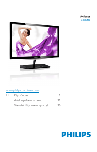 Käyttöohje Philips 249C4Q Nestekidenäyttö