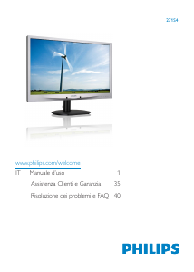 Manuale Philips 271S4 Monitor LCD