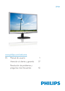 Manual de uso Philips 271S4 Monitor de LCD