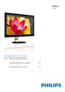 Használati útmutató Philips 272P4APJKHB LCD-monitor