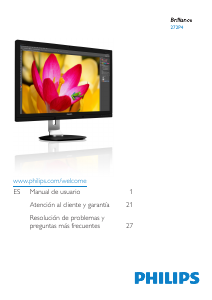 Manual de uso Philips 272P4APJKHB Monitor de LCD