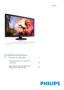 Manual Philips 273E3L Monitor LCD