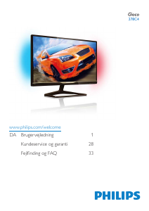 Brugsanvisning Philips 278C4 LCD-skærm