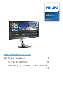 Bruksanvisning Philips BDM3470UP LCD-skjerm