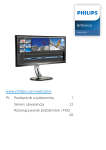 Instrukcja Philips BDM3470UP Monitor LCD