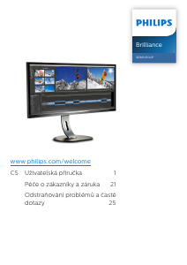 Manuál Philips BDM3470UP LCD monitor