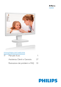 Manuale Philips C221S3UCW Monitor LCD