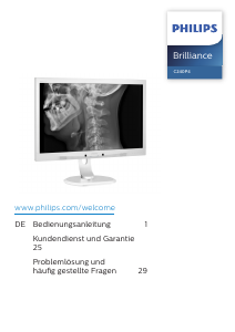 Bedienungsanleitung Philips C240P4QPYEW LCD monitor