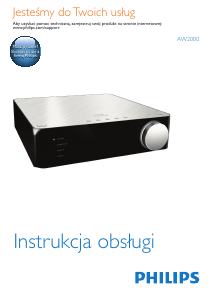 Instrukcja Philips AW2000 Fidelio Odtwarzacz multimedialny