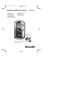 Manual de uso Philips DA1000 Radio