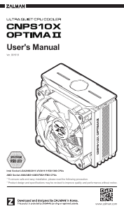 Manual Zalman CNPS10X Optima II CPU Cooler