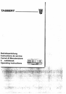 Handleiding Tabbert Baronesse 660 (1992) Caravan