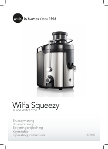Manual Wilfa JE-400S Squeezy Juicer