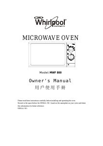 Manual Whirlpool MWF800 Microwave