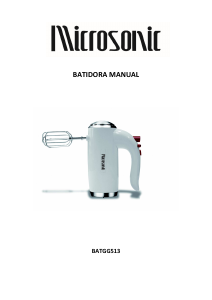 Manual de uso Microsonic BATGG513 Batidora de varillas