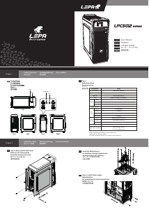 Instrukcja LEPA LPC502 Obudowa komputera