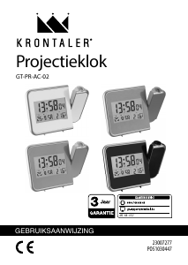 Handleiding Krontaler GT-PR-AC-02 Wekker