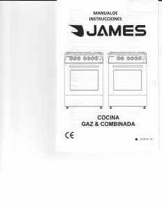 Manual de uso James C 325 G2 Cocina