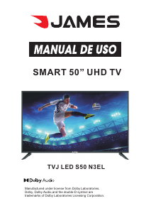 Manual de uso James TVJ LED S50 N3EL Televisor de LED