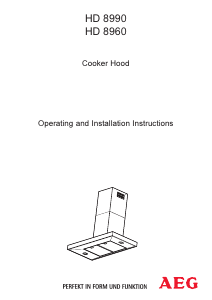 Manual AEG HD8990-AD Cooker Hood
