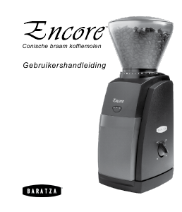 Handleiding Baratza Encore Koffiemolen