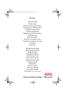 Manuale AEG-Electrolux KF3000 Macchina da caffè