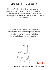 Manuale AEG-Electrolux DD9995-W Cappa da cucina