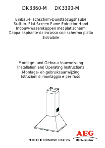 Manual AEG-Electrolux DK3390-M Cooker Hood