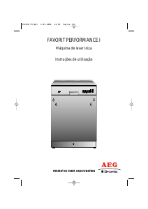 Manual AEG-Electrolux FPERFORMIM Máquina de lavar louça