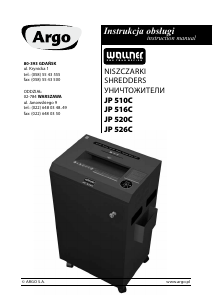 Manual Wallner JP 526C Paper Shredder