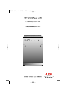 Bedienungsanleitung AEG-Electrolux FMAGIC-IM Geschirrspüler