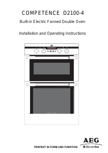 Manual AEG-Electrolux D2100-4-M Oven