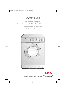 Manual AEG-Electrolux L5214 Washing Machine